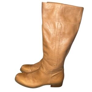 Nine West Tan Leather Riding Boots size 7.5